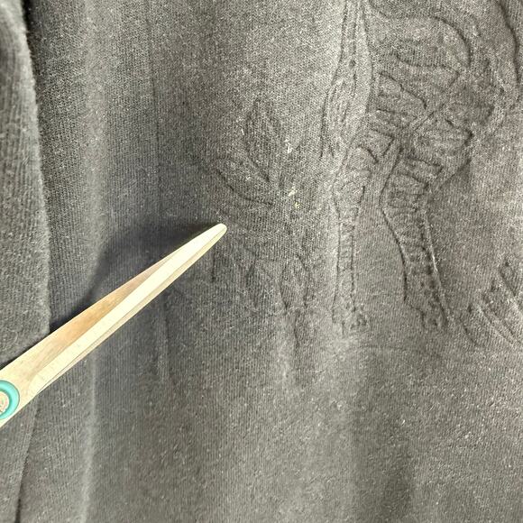 Vintage Unisex Adult Cotton L.A. Embossed Zebra Black T-Shirt One Size Fits All - Picture 8 of 14